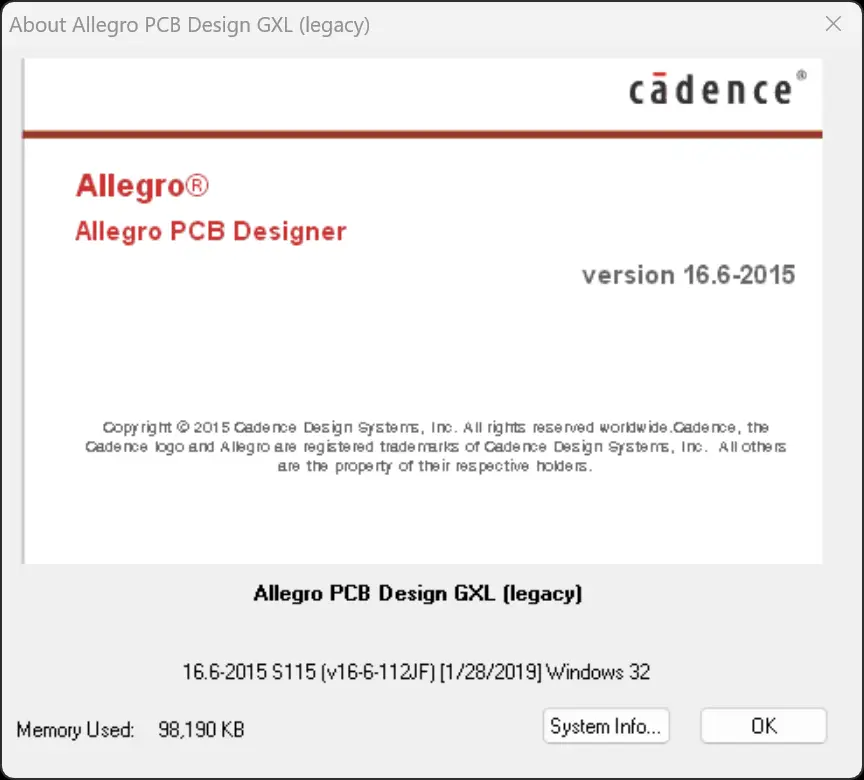 Cadence Allegro 16.6 企业无限制学习版下载|2025年最新安装包+安装教程(附Win11适配补丁)