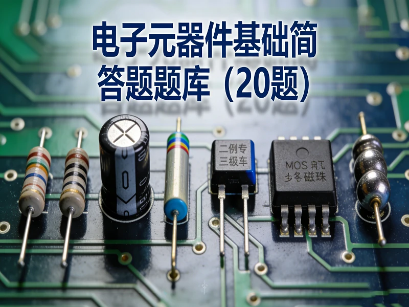 电子元器件基础简答题题库（20题）_电阻/电容/二极管/三极管考点汇总
