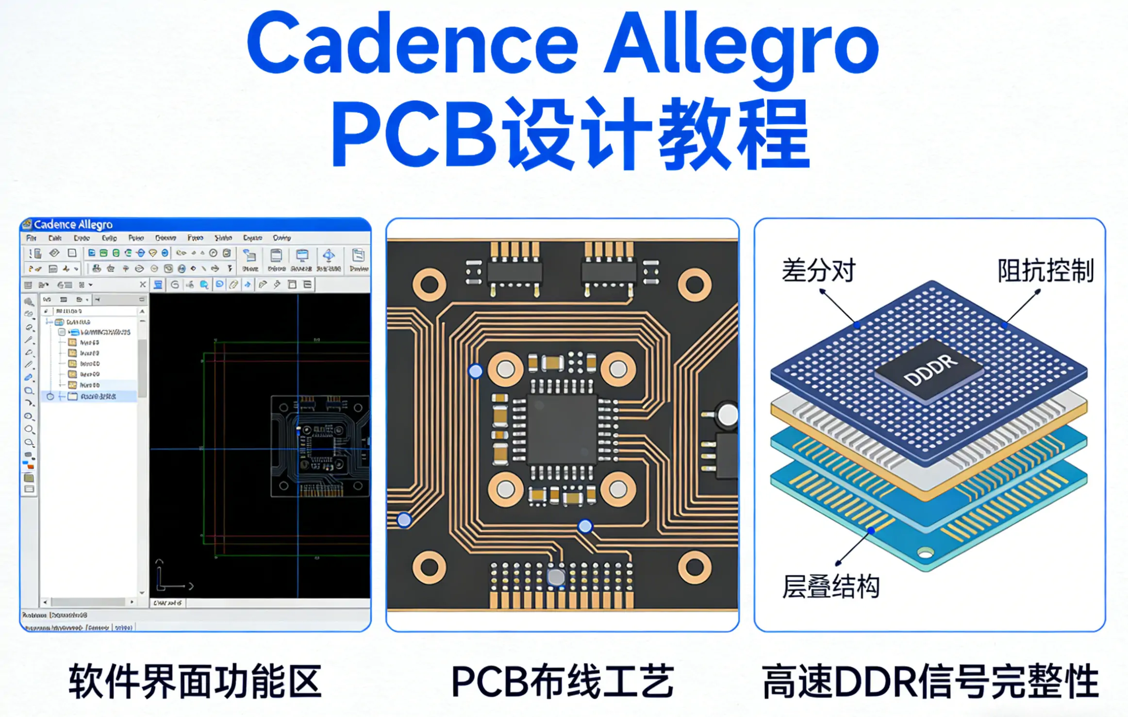 Cadence Allegro PCB 设计 零基础到高速 DDR 量产实战